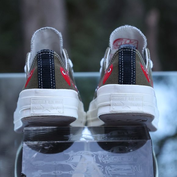 Converse Chuck 70 Low Top x Comme Des Garcons Play Multi Heart Size 7 - Picture 10 of 13